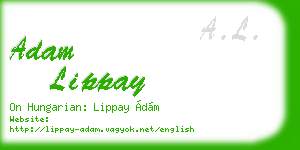 adam lippay business card